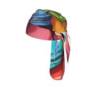 Macaron Biscuit Imprimé Hommes Femmes Cyclisme Casquette Élastique Extensible Yoga Course Couvre-Tête Sport