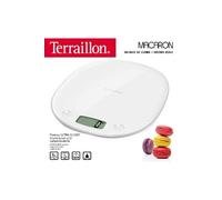 Terraillon – Balance de cuisine électronique – Macaron Meringue – 5 kg – Blanc