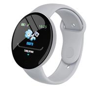 Macaron-Montre Connectée D18 Pour Les Hommes Et Les Femmes,Étanche,Moniteur De Pression Artérielle Et D'activité Physique,Pour Les Téléphones Android Et Ios - Type Gray