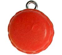 Macaron Pâte Polymère Ø 15 Mm Groseille