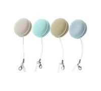 Macaron Phone Screen Cleaner Key Pendant, 4pcs Creative Macaron Shape Mobile Phone Screen Glass Cleaning Wipe Brush Decorative Bag Key Pendant Gift
