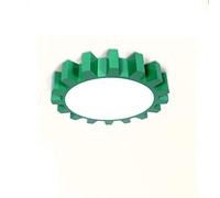 Macaron Plafonnier pour enfants énergie pour garçons et filles - Forme de roue dentée LED - Protection des yeux - Diamètre : 50 cm - 8 cm - Ultra fin - 23 W - Variateur tricolore (vert)