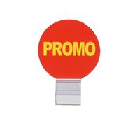 Macaron promo + support de fixation (lot de 25)