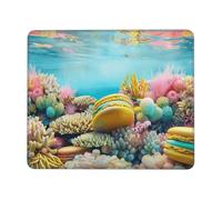 MacaronReef Tapis de souris avec base en caoutchouc antidérapant pour jeu vidéo et clavier personnalisé pour PC, ordinateur portable, bureau, maison