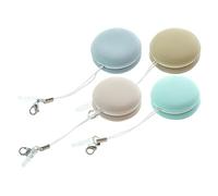 Macarons Écran Téléphone Nettoyant, 4PCS Écran Lunettes Brosse Nettoyante, Portable Lunettes Téléphone Écrans Lingettes Nettoyantes Avec Porteclés, Réutilisable Écrans Ordinateur Lingettes Nettoyants