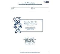 Macarthur-Bates Communicative Development Inventories (Cdi) Words And Sentences, Desktop Scannable, English
