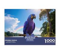 Macau hyacinthe Puzzle 1000 Pièces Jeu Difficile pour Experts Oiseau Mémoire Et Logique Objet Artiste 38x26cm/1000pcs