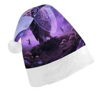 maccbn Chapeau de Père Noël extensible en forme de chouette pour chant, Nouvel An, cosplay