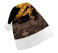 maccbn Chapeau de Père Noël extensible en forme de tortue de Noël pour chant, Nouvel An, cosplay