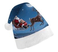 maccbn Chapeau de Père Noël extensible pour Noël, Nouvel An, cosplay