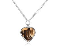 maccbn Collier urne de cowboy occidental pour cendres d'animaux domestiques - Pendentif commémoratif en forme de cœur imperméable avec kit de remplissage - Chaîne réglable de 70,1 cm - Bijou souvenir