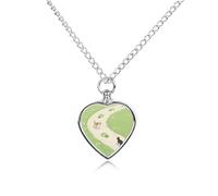 maccbn Collier urne imperméable en forme de cœur avec kit de remplissage - Chaîne réglable de 70,1 cm - Bijou souvenir pour chien et chat - Cadeau de condoléances pour les amoureux des animaux