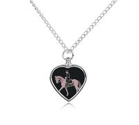 maccbn Collier urne imperméable en forme de cœur avec kit de remplissage - Chaîne réglable de 70,1 cm - Bijou souvenir pour chien et chat - Cadeau de condoléances pour les amoureux des animaux