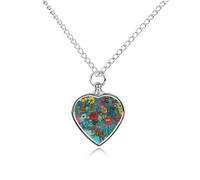 maccbn Collier urne imperméable en forme de cœur avec kit de remplissage - Chaîne réglable de 70,1 cm - Bijou souvenir pour chien et chat - Cadeau de condoléances pour les amoureux des animaux