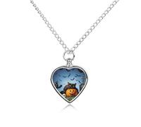maccbn Lonely Collier urne pour cendres d'animal domestique avec pendentif en forme de cœur imperméable avec kit de remplissage Chaîne réglable de 70,1 cm Bijoux souvenir pour chien chat Cadeau de
