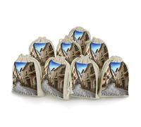 maccbn Lot de 8 sacs en mousseline de coton naturel réutilisables avec cordon de serrage - Sacs cadeaux vides pour thé, bijoux, sachets de mariage, cadeaux de vacances, 12,7 x 17,8 cm