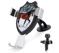 maccbn Support de téléphone universel 3 en 1 à ventouse réglable avec crochet en métal pour grille d'aération, pare-brise, tableau de bord, accessoires de voiture, décoration intérieure, cadeau
