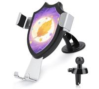 maccbn Support de téléphone universel 3 en 1 avec ventouse réglable en forme d'étoile d'eucalyptus avec crochet en métal pour grille d'aération, pare-brise, tableau de bord, accessoires de voiture