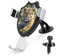 maccbn Support de téléphone universel 3 en 1 avec ventouse réglable et clip en métal pour grille d'aération, pare-brise, tableau de bord, accessoires de voiture, décoration intérieure, cadeau