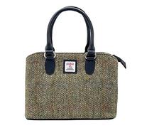 maccessori Harris Tweed Sac à poignée supérieure, Vert campagne, medium