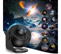 Macchiatto Projecteur Ciel Etoile Planetarium Projecteur Galaxie avec 13 Disques de Film, Veilleuse Projecteur Réglage de Rotation à 360°pour Chambre Plafond Cadeaux Enfants Adultes