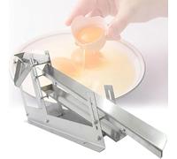 Macchina filtrante per liquidi d'uovo in acciaio inossidabile, separatore commerciale di proteine del tuorlo con altezza regolabile e fessura di separazione, alta efficienza 500-800 pezzi/ora per cu