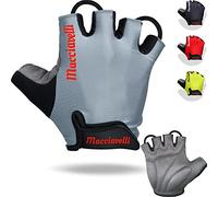 MACCIAVELLI® Gants de Cyclisme Homme Femme - Gant Vélo VTT - pour Vélos de Route et de Montagne - Gants Cycliste Demi Doigt - Cycling Gloves