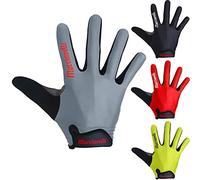MACCIAVELLI Gants Velo VTT Moto Cyclisme (M, Gris)
