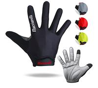 MACCIAVELLI Gants Velo VTT Moto Cyclisme (M, Noir)