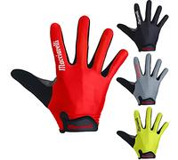 MACCIAVELLI Gants Velo VTT Moto Cyclisme (M, Rouge)