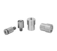 Mace De Pre Manuel Pour Bouton Prion,Pre Bouton Prion,Mace Pour Pre À Bouton Prion,Mace À Bouton Prion En Acier Iydable,Snaps Tools,Dieneria 4Pcs Snap Button Die Mould Sier Kits