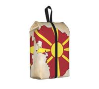 Macédoine du Nord Macédoine Map03 Imprimée Grande Capacité Sac de Voyage Chaussures Bagage Sac Imperméable Portable Sac de Rangement Chaussures pour Natation, 1 pièce., One Size, Fermeture éclair
