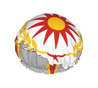 Macédoine du Nord Map01 Bonnet de douche réutilisable grand bonnet de douche pour homme Séchage rapide Cheveux longs courts Enfants Bain