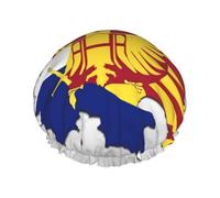 Macédoine du Nord Map04 Bonnet de douche réutilisable grand bonnet de douche pour homme Séchage rapide Cheveux longs courts Enfants Bain