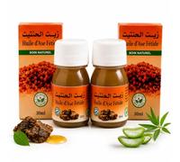 Macerat d'Ase Fétide Naturelle Ferula Assa-Foetida, sur base de paraffine rafinée, deux flacons de 30 ml, soit 60 ml, Secret de beauté ancestral pour une peau éclatante et des cheveux sublimés
