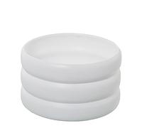 MACETERO CERÁMICA ONDULADO BLANCO MATE_°25X15CM