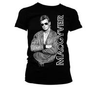 MacGyver Officiellement Marchandises sous Licence Cool Femme Tee (Noir), Medium