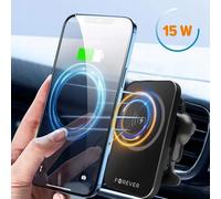 Mach-100 Support De Téléphone Portable Pour Grille D'Aération Avec Chargeur À Induction 15 W Compatible Avec Iphone Samsung Huawei Xiaomi