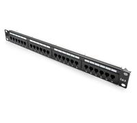 Mach Power AR-6-24 PPU Panneau de Brassage-Baie d'entrée (Noir 1U RJ-45 Cat.6 EIA/TIA 568)