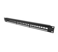 Mach Power ar-pp24 m Patch Panel modulaire à 24 Ports pour Rack de 19, Noir