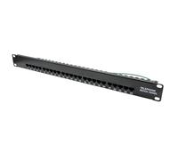 Mach Power AR-ppt3 - 25 Patch Panel téléphone CAT3 pour Rack de 19, 25 Ports, Noir