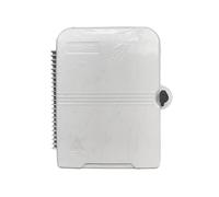 Mach Power Boîte de distribution à fibre optique 24 cœurs IP65 pour réseaux FTTH/FTTx, compatible SC/FC/LC, intérieur/extérieur, blanc (LE-FAT-24A)