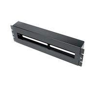 Mach Power Boîtier Rail DIN 3U pour Baies Rack 19", Couleur Noir RAL9004, Montage Facile, Structure Métallique Robuste, Idéal pour Modules DIN et Composants Électriques