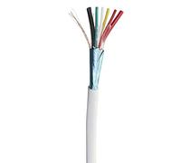 Mach Power Câble d'alarme 100 m CCA 2 x 0,5 + 4 x 0,22 mm, PVC blanc, CPR Eca pour installations anti-tintrusion et vidéosurveillance (CM-ALR24TSP100W)