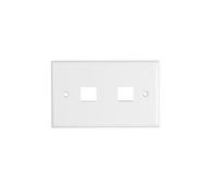 Mach Power nw-fp503 - 2 WH Plaques à Mur avec 2 Fruits Keystone, Blanc