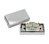 Mach Power nw-mbjs5-sl Box de raccordement Cat 5e STP en métal, Argent