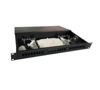 MACH POWER Panneau de raccordement pour Fibre Optique Installation Rack 19" 1 unité, 430x200 mm