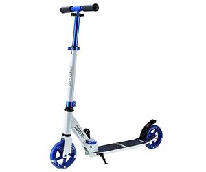 Mach1 Trottinette Kick - En aluminium - Grande trottinette - 145 mm - Pour enfants - Pliable, Kick Scooter - Blanc - Bleu