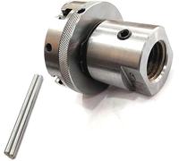 MachEl Adaptateur de broche de tour 1" x 8 TPI vers M14 x 1 avec mandrin auto-centrant à 3 mâchoires de 65 mm pour usinage