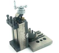 MachEl Mini glissière de fraisage verticale avec plaque de base - pour montage direct sur mini tour 7 x 14 (type pivotant - avec pinces)